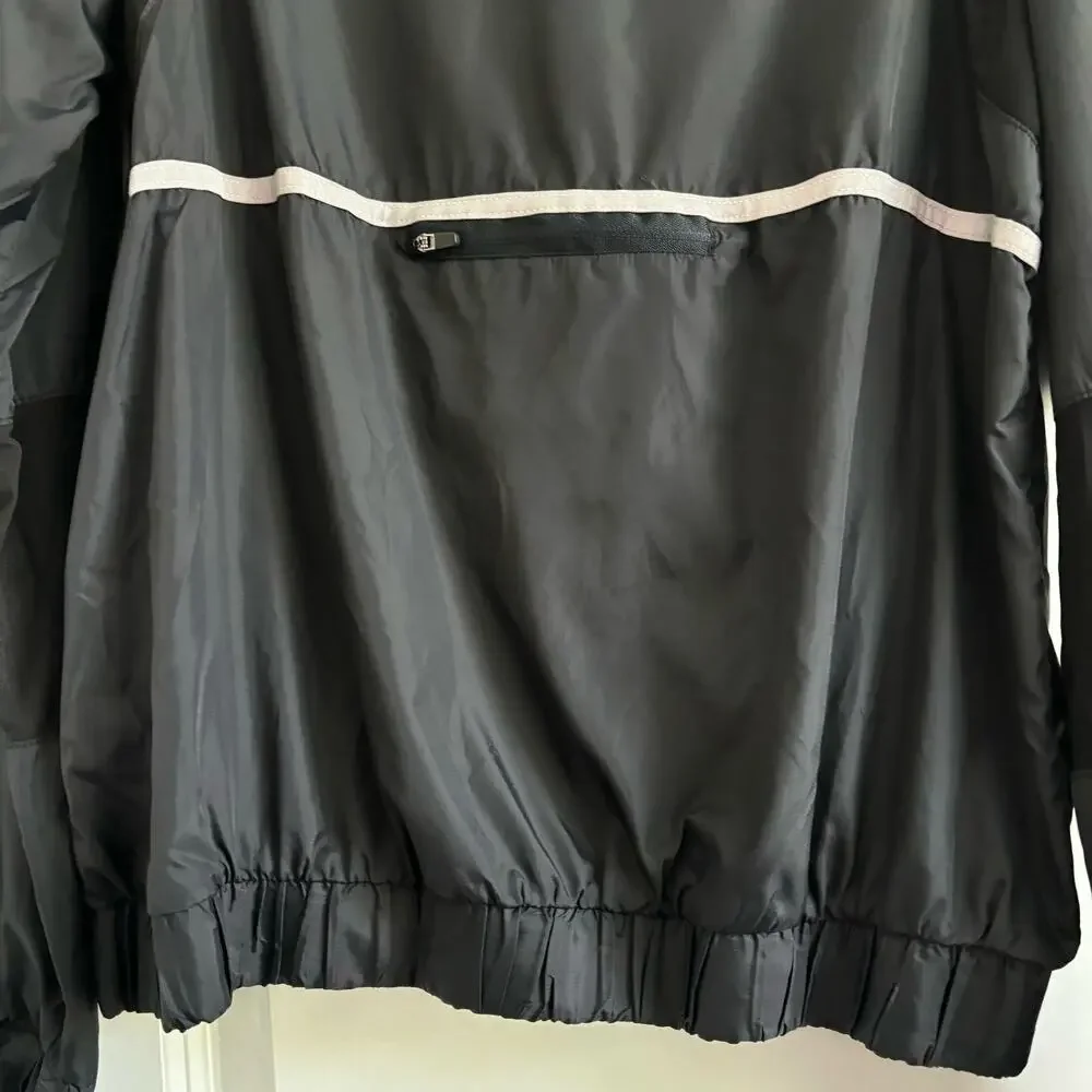 Fabletics Windbreaker Ziva Jacket Black Sz M Athletic Running